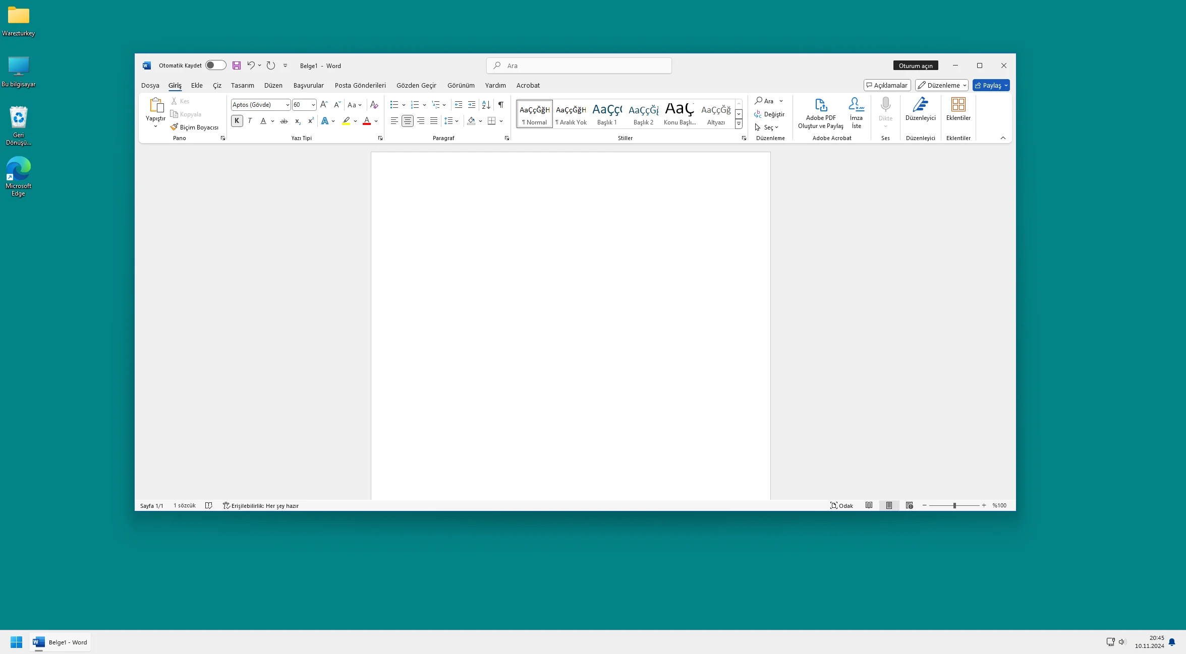 Microsoft 365 Pro Plus Retail Türkçe Final (32-64 Bit)